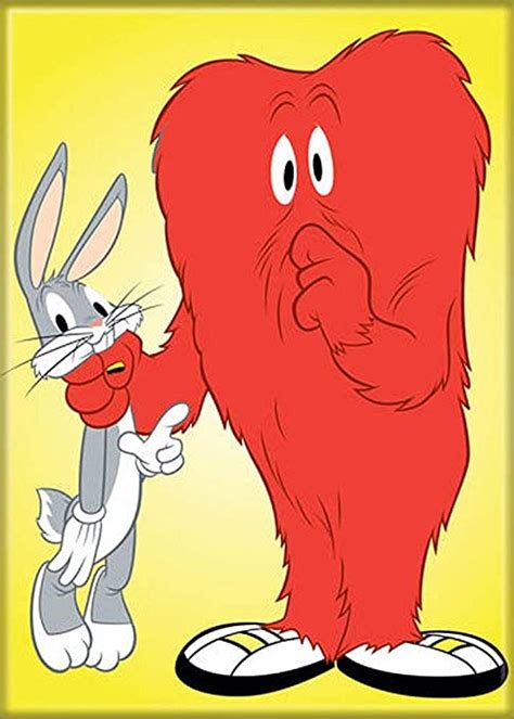 bugs bunny and orange monster|gossamer looney toons.